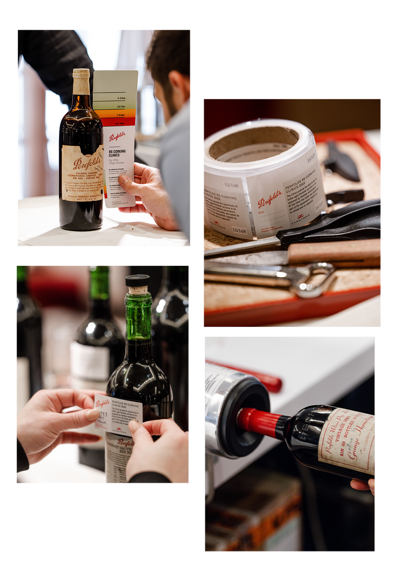 Penfolds Recorking Clinic grid of Images