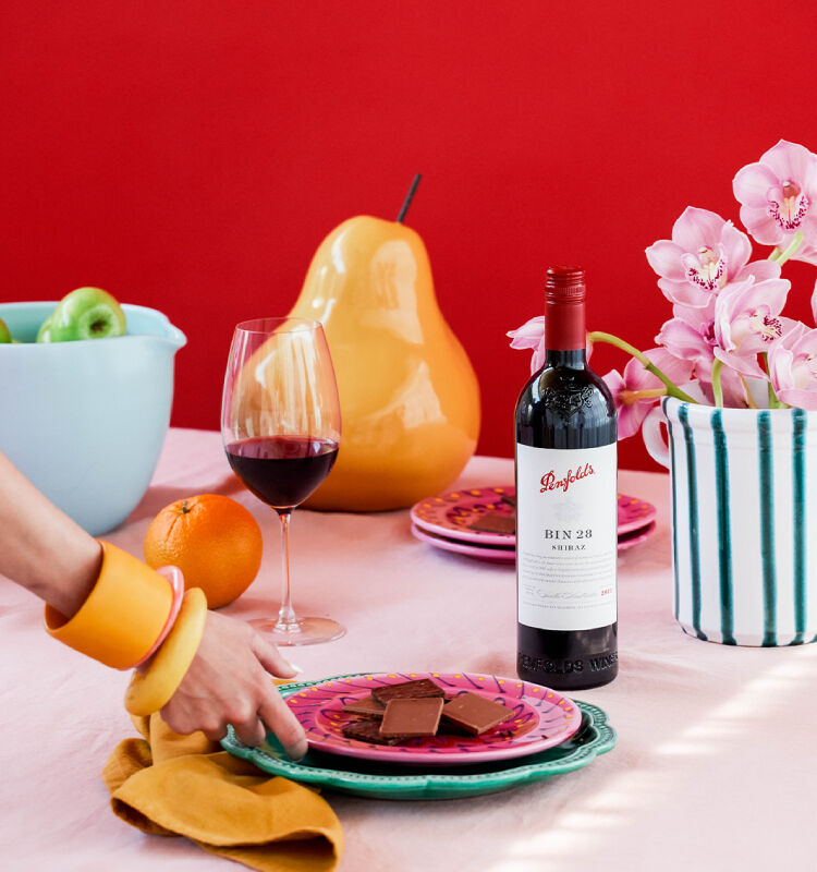 Summer Entertaining Table Scape featuring Penfolds Bin 28 Shiraz