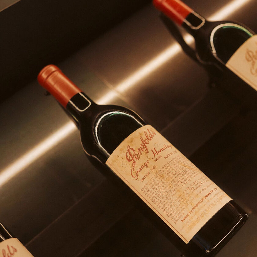 Close up of Grange Shiraz